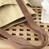 Sac en toile de grande capacité avec doubles poignées