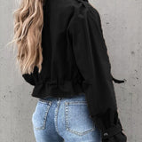 Zinnia | Veste courte de mi-saison avec poches pour femme