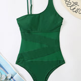 Maillot De Bain Sexy Découpé Épaules Dénudées Une Pièce