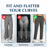 Pantalon Femme Ultra Élasticité Soie Glacée Confort Décontracté