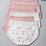 Culotte Femme Mignon Amour Imprimé Doux Respirant