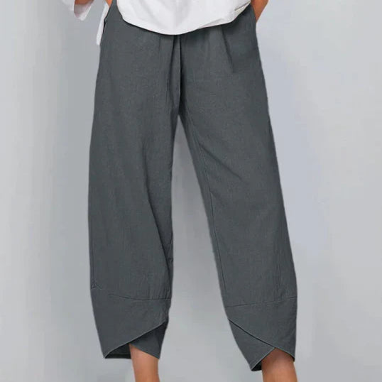 Cinzia | Pantalon large en lin pour femme