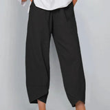 Cinzia | Pantalon large en lin pour femme