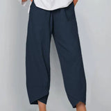 Cinzia | Pantalon large en lin pour femme