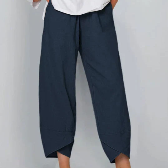 Cinzia | Pantalon large en lin pour femme