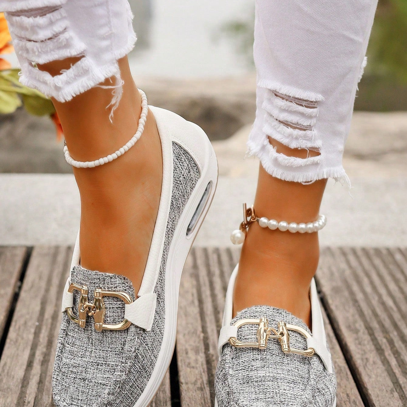 Emelia | Mocassins Plat avec Boucle
