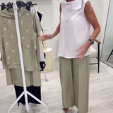 Costume Sans Manches Large Col Tendance