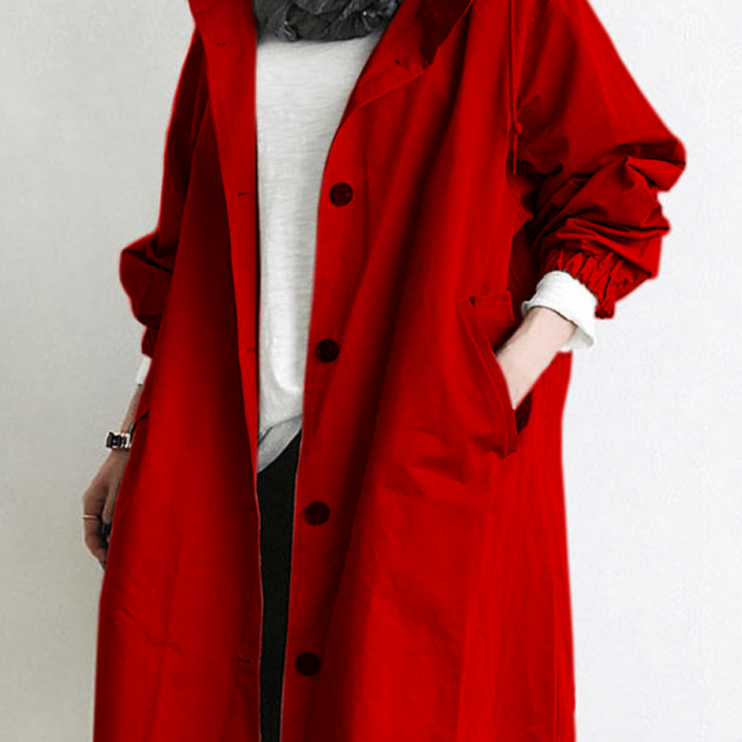 Geoffrey | Manteau long imperméable pour femme