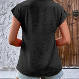 T-shirt à manches courtes et col en V