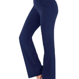 Women's High Waist and Flared Leg Yoga Pants