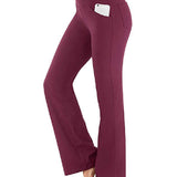 Women's High Waist and Flared Leg Yoga Pants