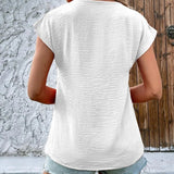 T-shirt à manches courtes et col en V