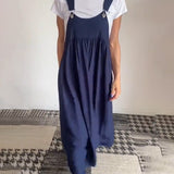 Robe décontractée couleur unie à bretelles