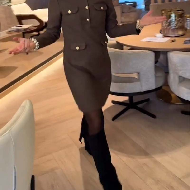 Robe Élégante Et Slim Dans Le Style