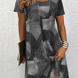 Robe Tendance Imprimée Décontractée