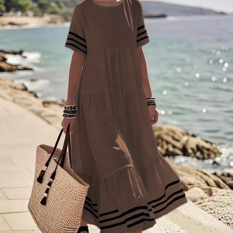 Robe Tendance Vacances Manches Courtes