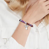 Bracelet de guérison en cristal ailes d'ange