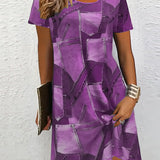 Robe Tendance Imprimée Décontractée
