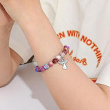 Bracelet de guérison en cristal ailes d'ange
