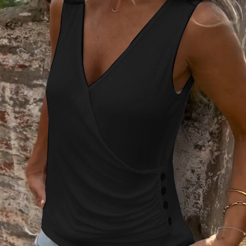 Gilet Polyvalent avec Boutons et Sans Manches
