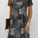 Robe Tendance Imprimée Décontractée