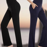 Women's High Waist and Flared Leg Yoga Pants