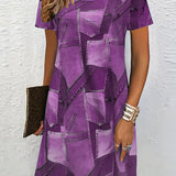 Robe Tendance Imprimée Décontractée