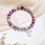 Bracelet de guérison en cristal ailes d'ange