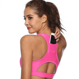 Kylee | Brassière de sport avec compartiment de rangement caché pour femmes