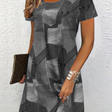 Robe Tendance Imprimée Décontractée