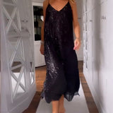 Robe polyvalente à sequins