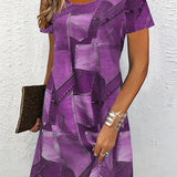 Robe Tendance Imprimée Décontractée