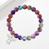 Bracelet de guérison en cristal ailes d'ange