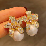 Boucles d'oreilles en perles de lys