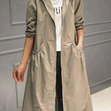 Klarissa | Manteau de pluie long avec capuche pour femme