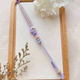 Bracelet avec noeud de fleurs de pêcher