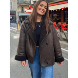 Helga | Veste à col à manches longues au style hivernal pour femme