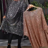 Robe ample à sequins de vacances