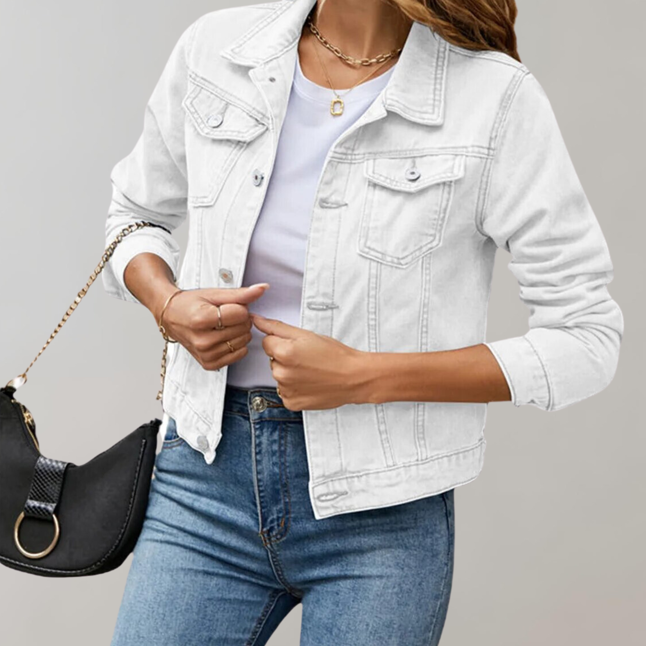 Lucinda | Chemise Décontractée à Manches Longues avec Col Simple pour Femme