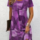Robe Tendance Imprimée Décontractée