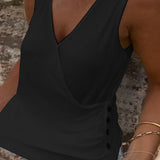 Gilet Polyvalent avec Boutons et Sans Manches
