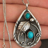 Collier pendentif vintage bohémien