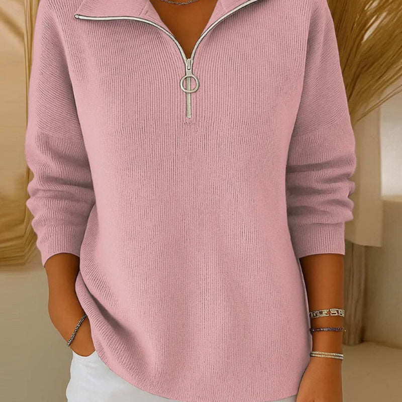 Pull Tendance À Demi-Zip