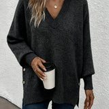 Pull Manche Lanterne Encolure En V