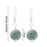 Ensemble collier de pierres précieuses fleur de mandala