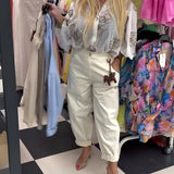 Pantalon Mode Taille Élastique Décontracté