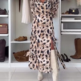 Robe Sexy Col V Imprimée