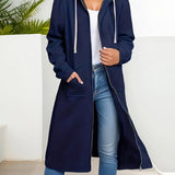 Manteau À Capuche Zippé Sweat-Shirt