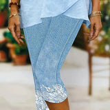 Pantalon Décontracté Imprimé Court