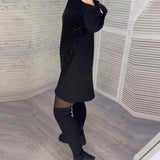 Robe à manches froncées et sequins